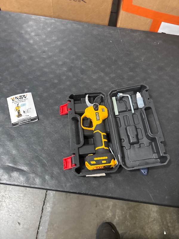 View 3 of Brushless Electric Pruning Shears for DeWalt 20V Battery, Portable Cordless Pruning Shears with LCD Display?SK5 Blades, Adjustable Cutting Diameter 0.8-1.2 Inch for Gardening Tree Pruning(NO Battery)