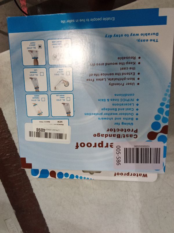 Photo 1 of 100% Waterproof Foot Cast Cover Wound Protector for Shower Bath, Watertight Cast Bag Covers for Broken Surgery Foot, Wound and Burns - Reusable [2025 Upgrade]