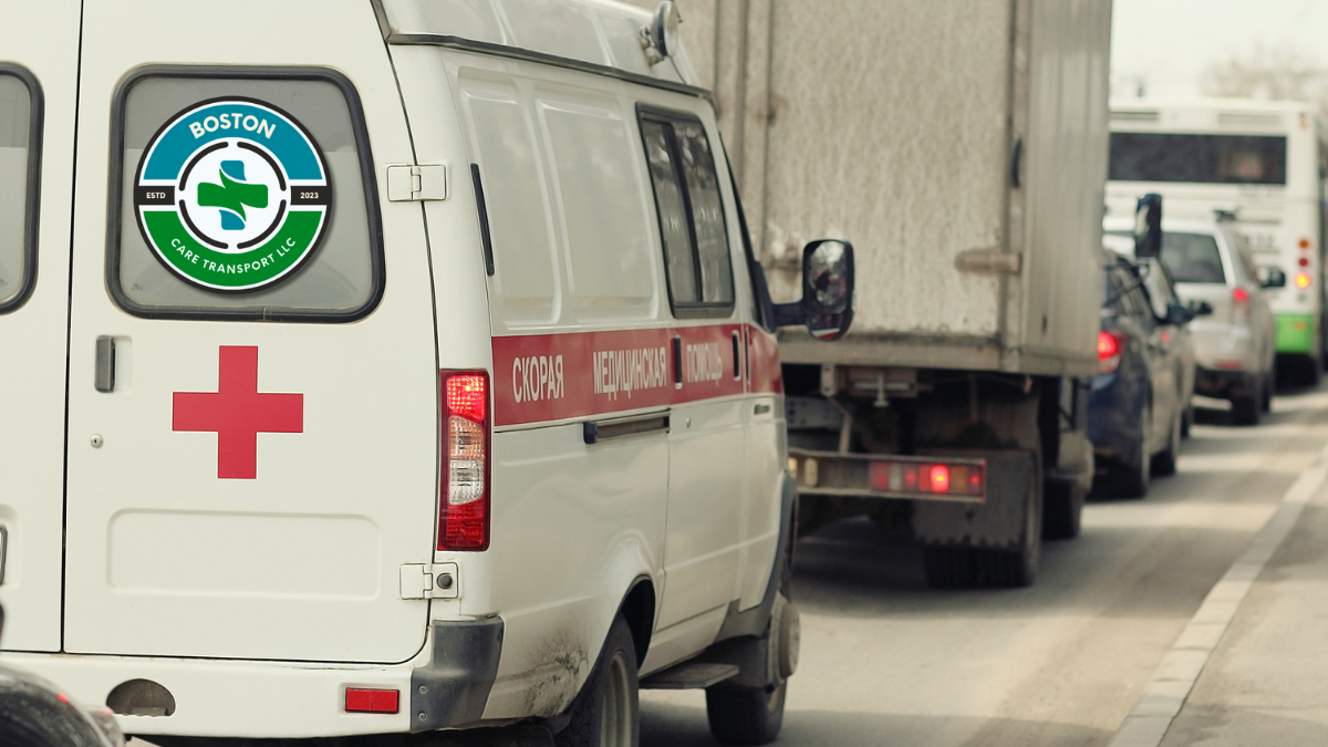 A compassionate driver assisting a client