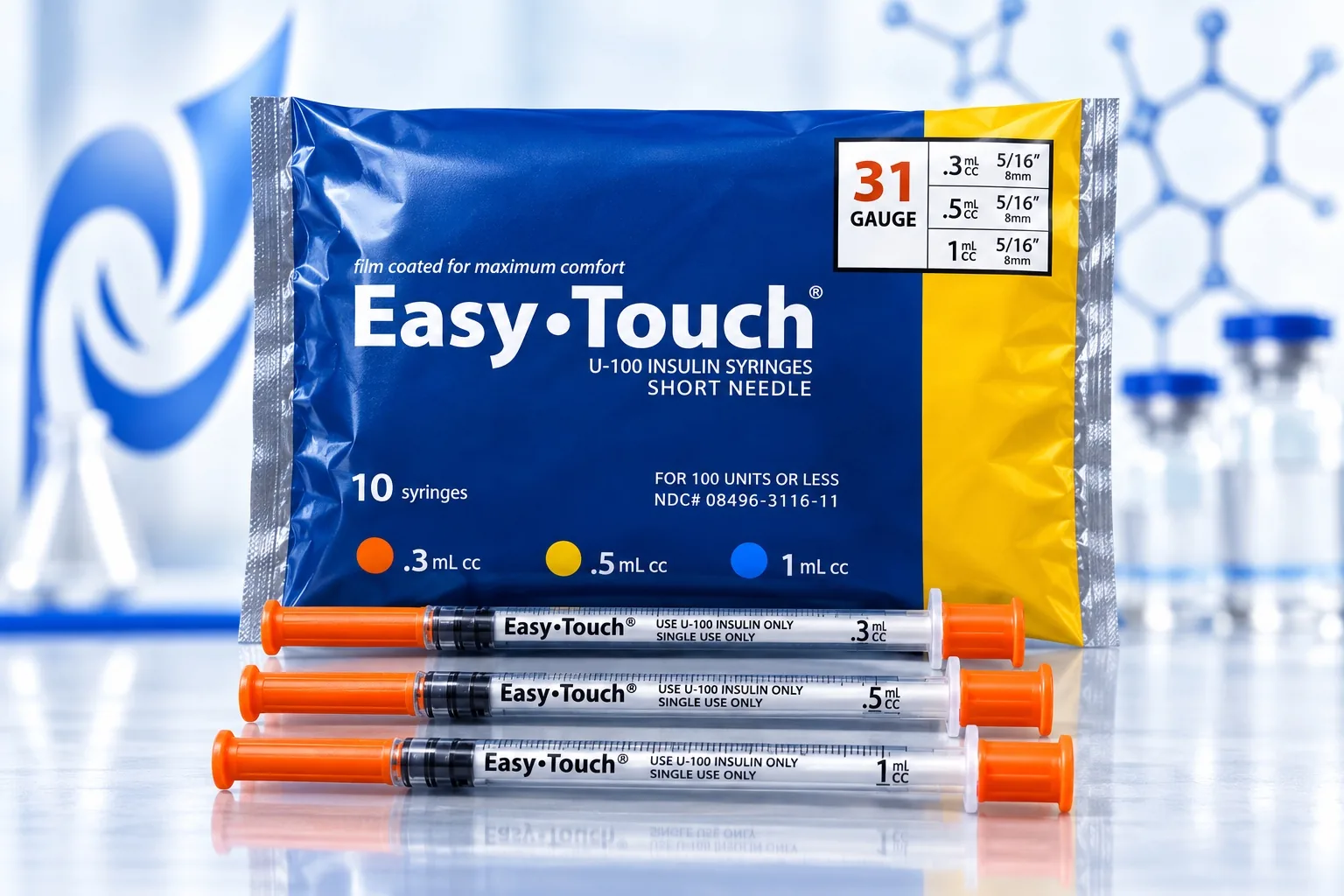 EasyTouch laboratory syringes