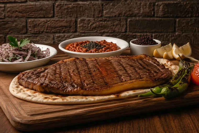 EYVAN kebap, lahmacun ,pide ve et döner salonu aydınlı — Fotoğraf 9