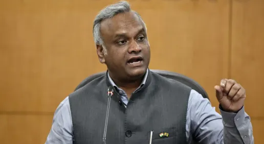 Priyank Kharge addressing questions on RSS legal status and funding transparency