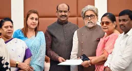 Trinamool Congress rebel MPs speaking after claiming the party symbol