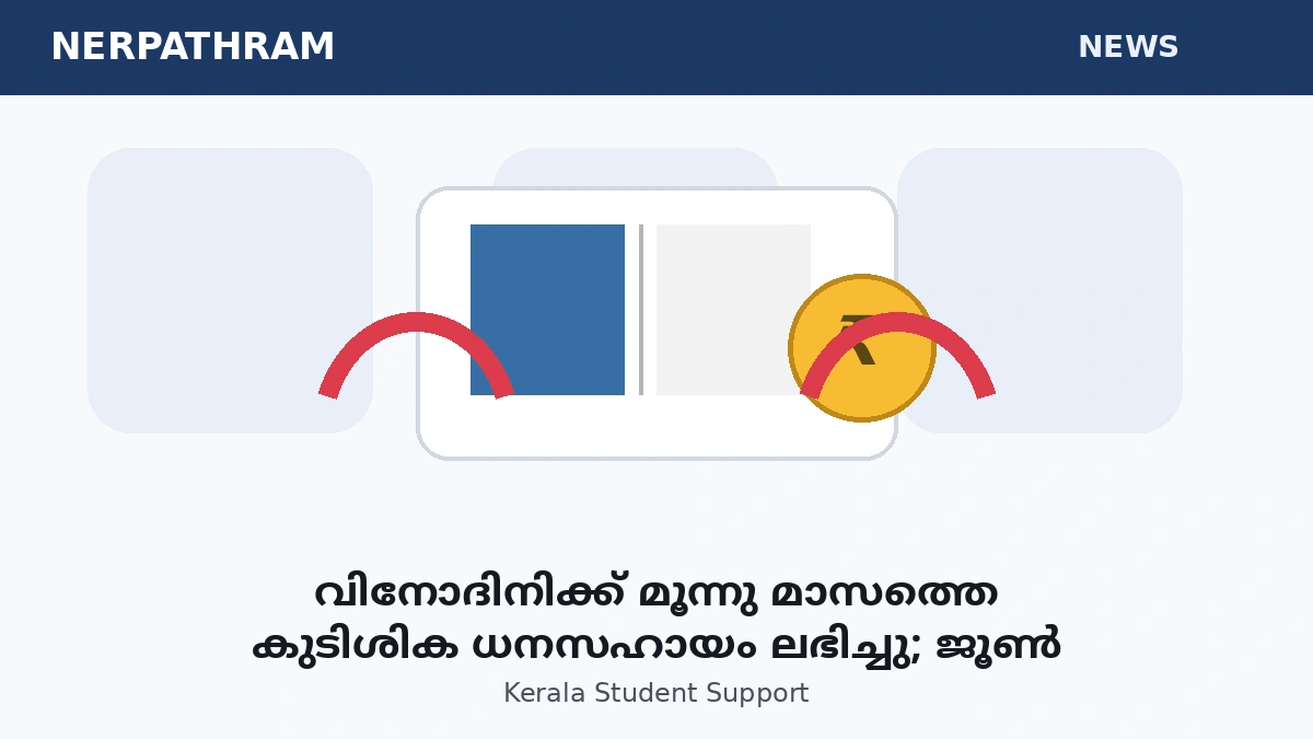 Symbolic Kerala student support and financial aid illustration
