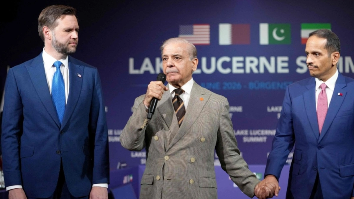 US, Pakistan and Qatar officials at Lake Lucerne summit during US-Iran talks