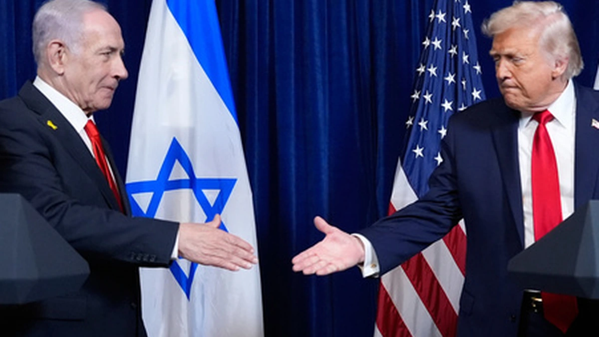 Benjamin Netanyahu and Donald Trump during US-Israel security discussions
