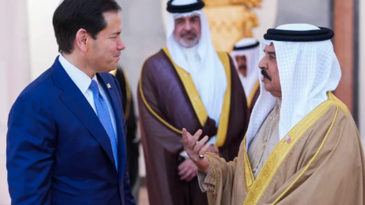 US Secretary of State Marco Rubio meeting Bahrain leadership amid Iran ceasefire tensions