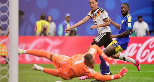 Germany players celebrating goals against Curacao at the 2026 FIFA World Cup