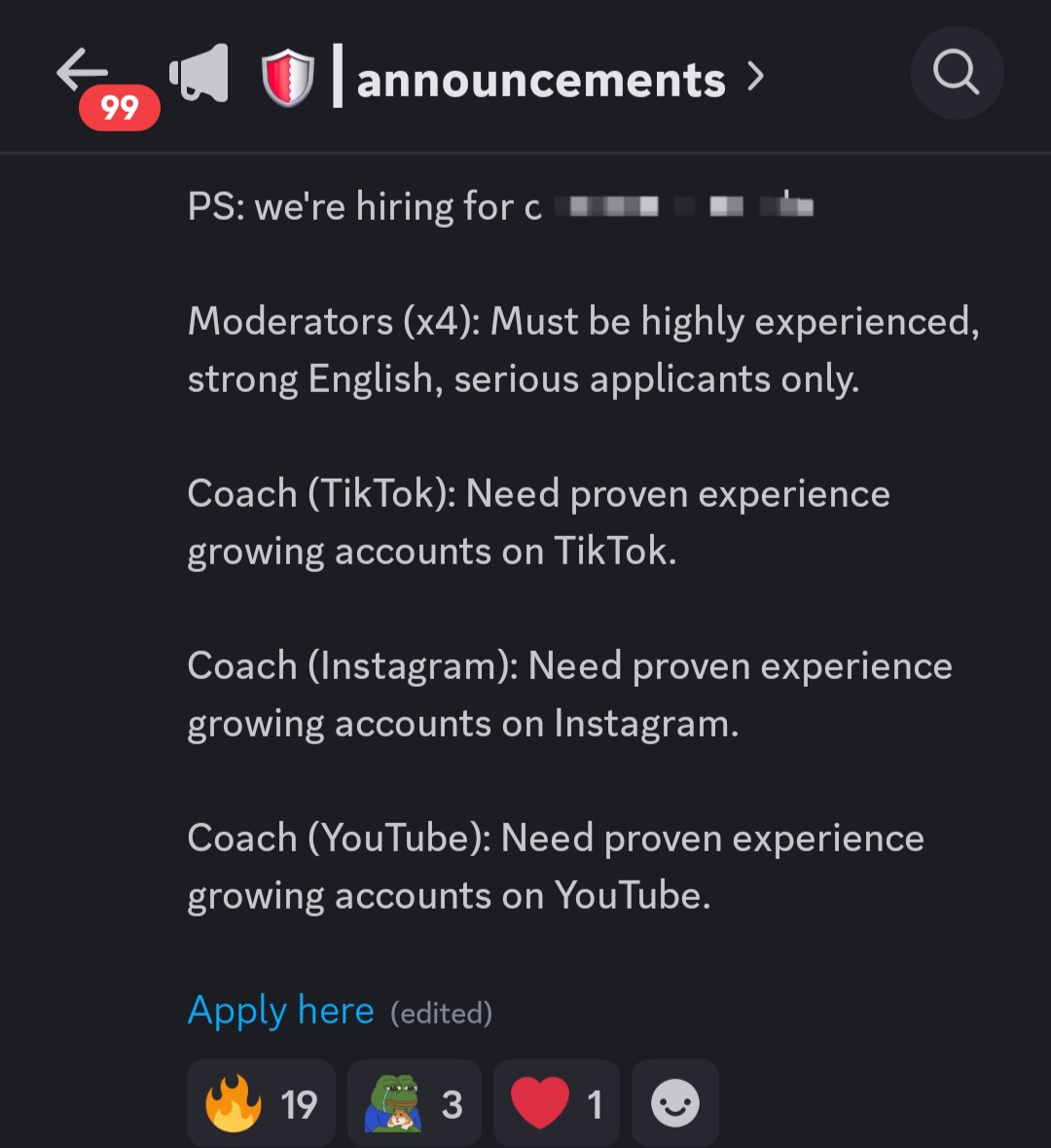 Agency clipping job opportunities screenshot
