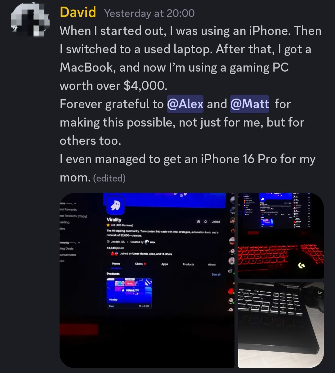 Earnings report from TCA student