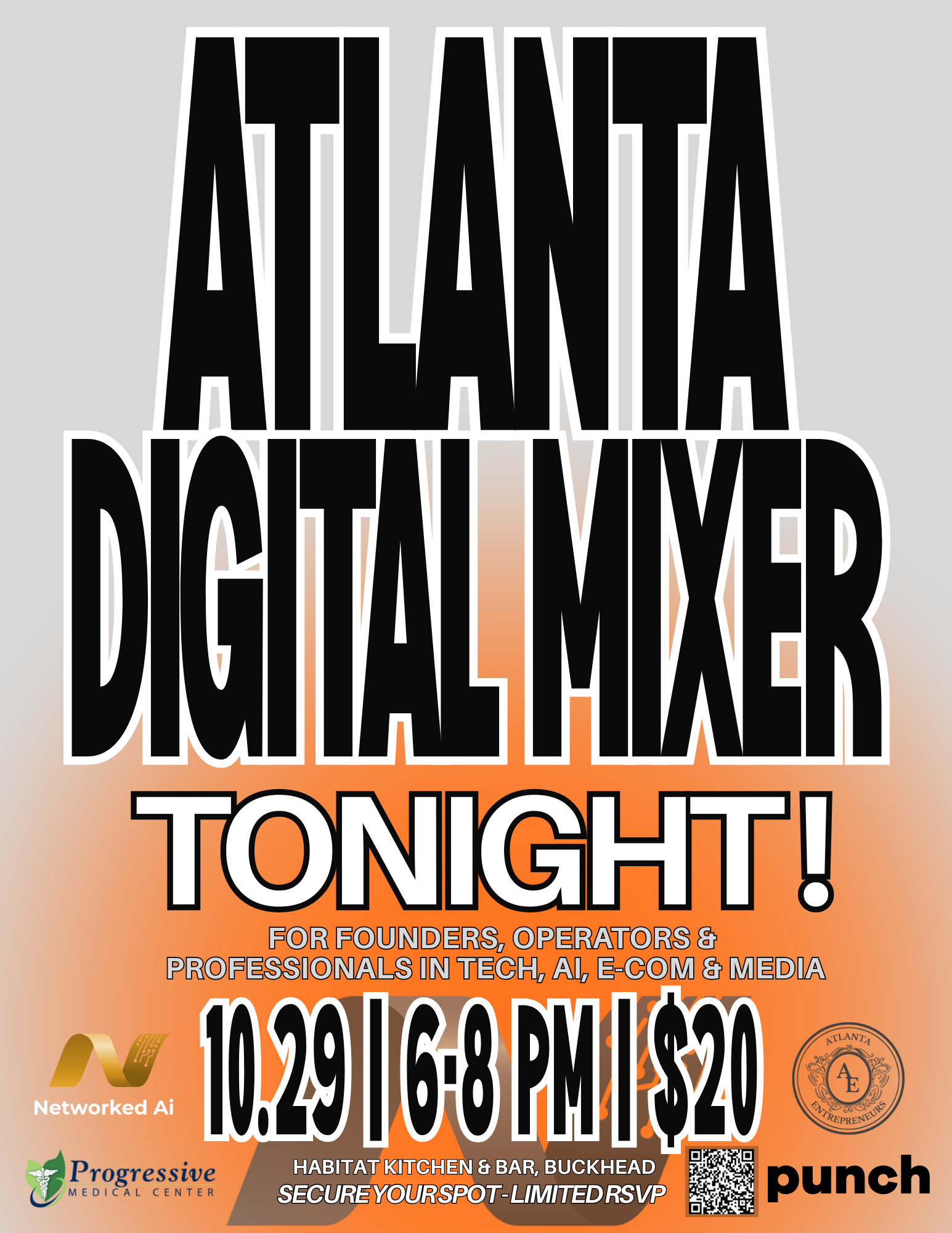 Atlanta Digital Mixer - FOR FOUNDERS, OPERATORS & PROFESSIONALS IN TECH, AI, E-COM & MEDIA