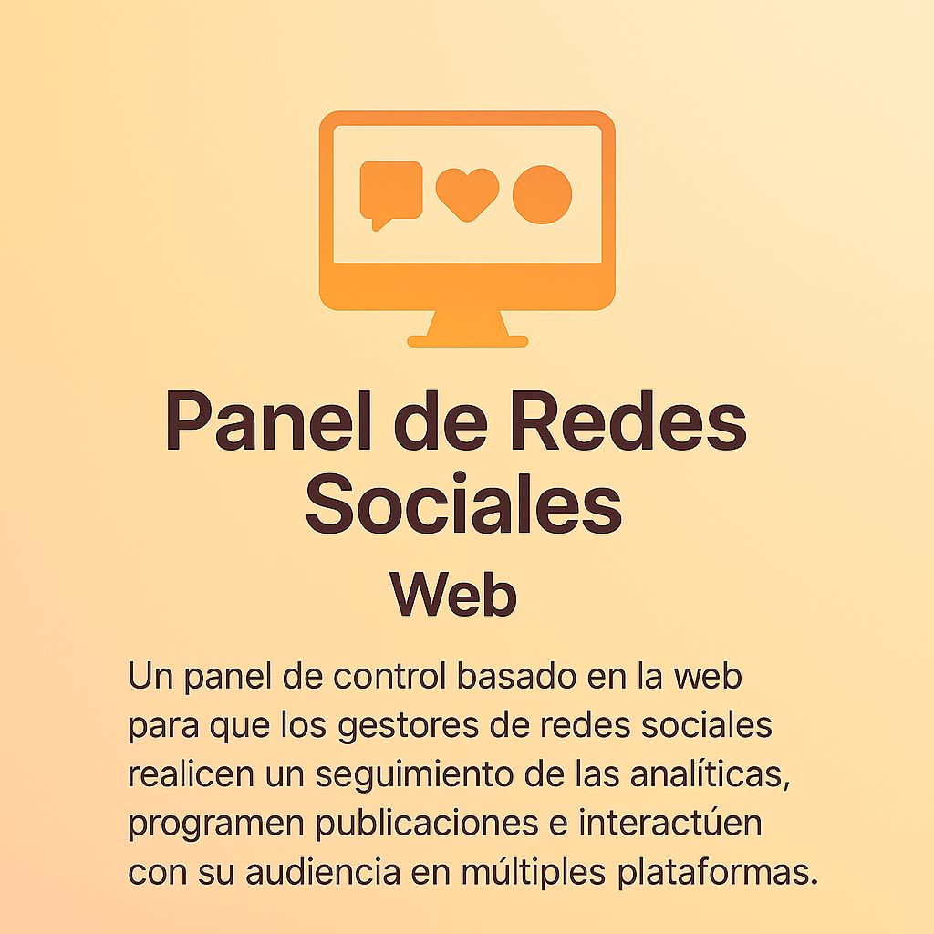 Panel de Redes Sociales