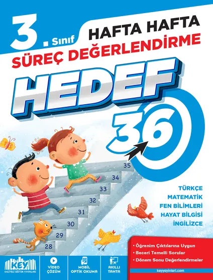 3.Sınıf Hafta Hafta Süreç Değerlendirme - Hedef 36 kapağı