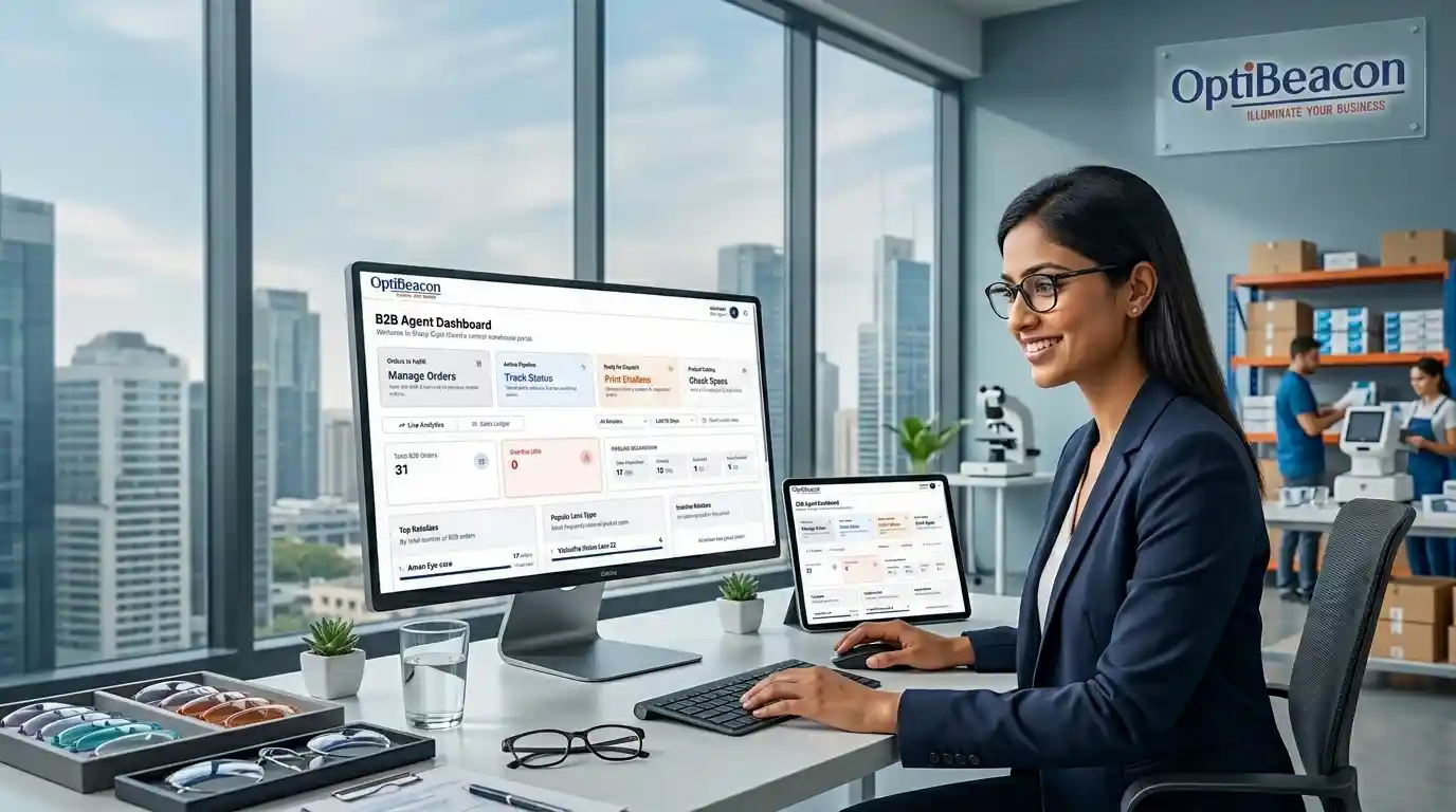 OptiBeacon B2B Dashboard interface