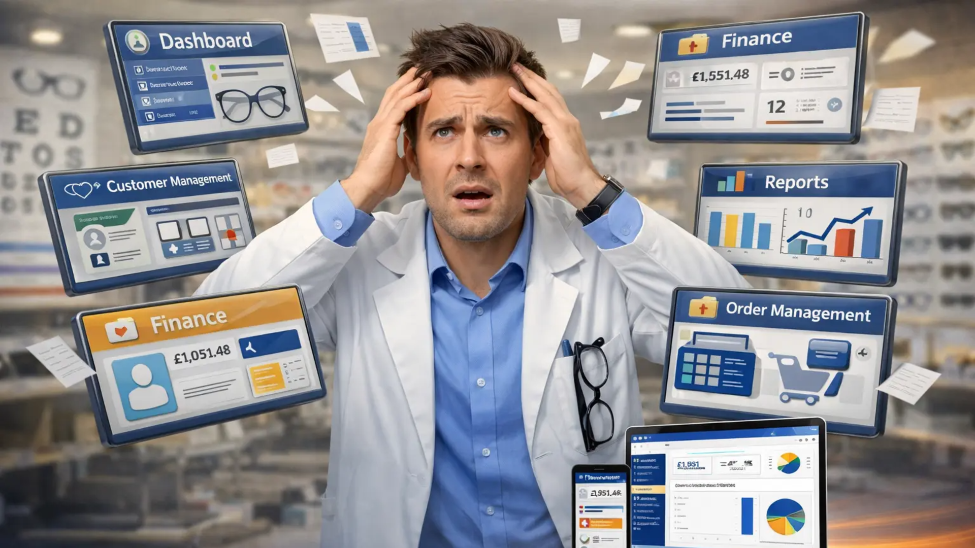 lady wearing spectacles