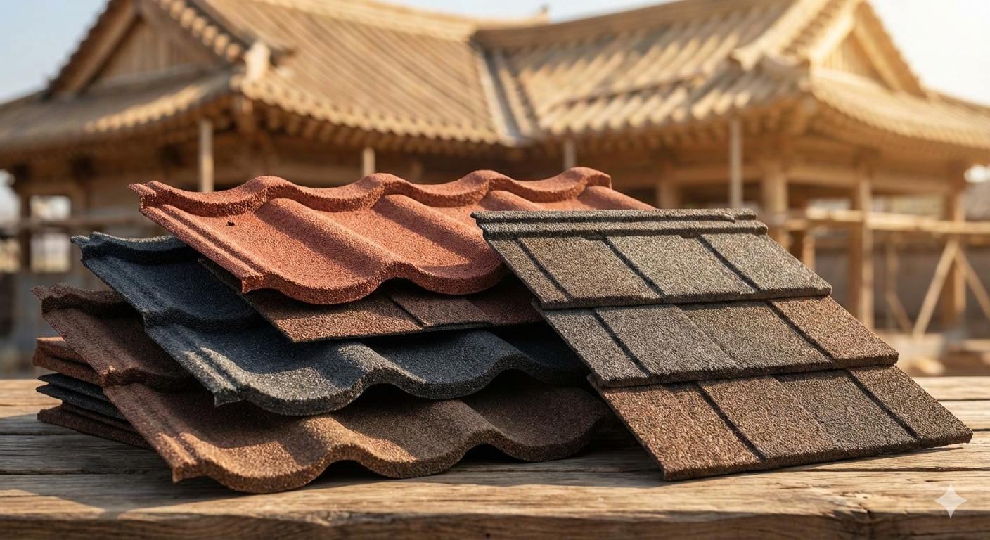 Stone Coated Metal Roof Tiles