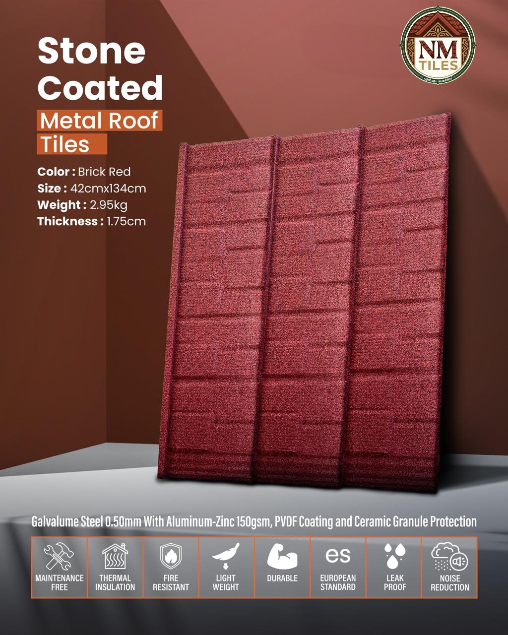 Tolex Stone Coated Metal Roof Tiles - thumbnail 3