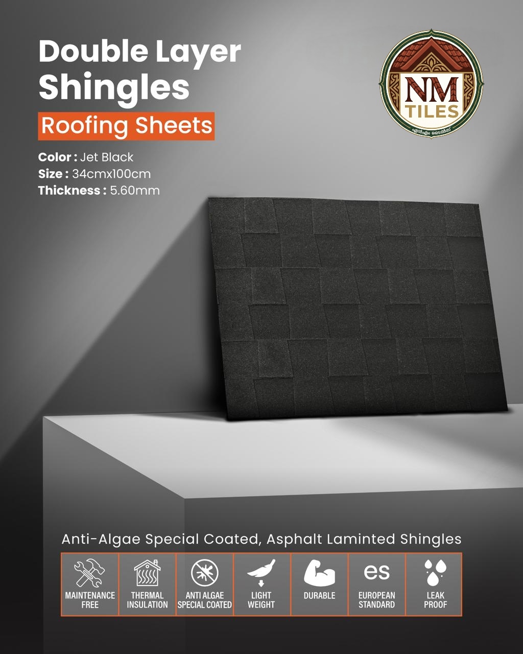 Tolex Double Layer Shingle: Anti-Algae Premium Roofing Shingles - thumbnail 8