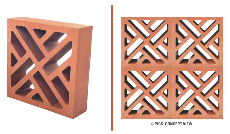 Mitti King Nexa Jaali: Premium Terracotta Decorative Jali Block