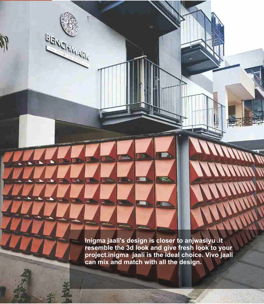 Mitti King Inigma Jaali: Premium Terracotta Decorative Jali Block - View 3