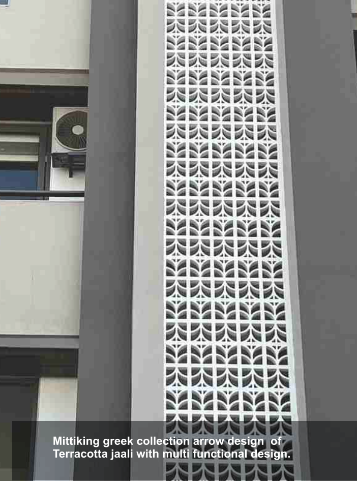 Mitti King Arrow Jaali: Premium Terracotta Decorative Jali Block - View 3