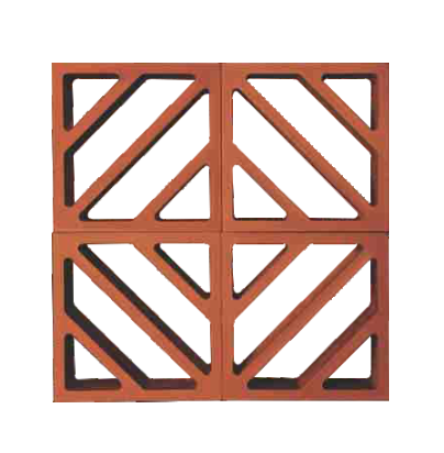 Mitti King Zebra Jaali: Premium Terracotta Decorative Jali Block - View 2