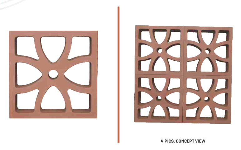 Mitti King Panamama Jaali: Premium Terracotta Decorative Jali Block