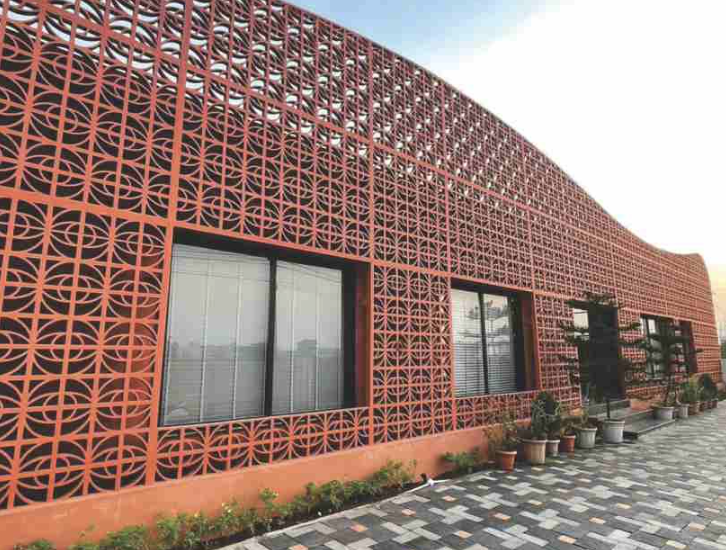 Mitti King Lotus Jaali: Premium Terracotta Decorative Jali Block - View 2