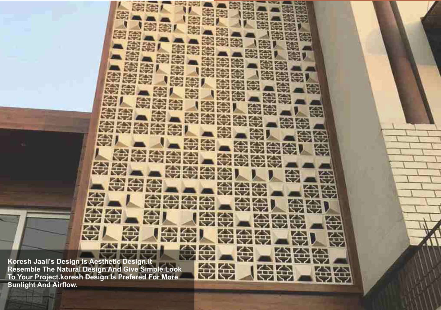 Mitti King Koresh Jaali: Premium Terracotta Decorative Jali Block - View 2