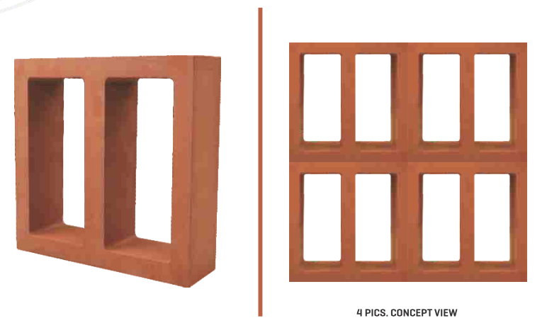 Mitti King I Jaali: Premium Terracotta Decorative Jali Block