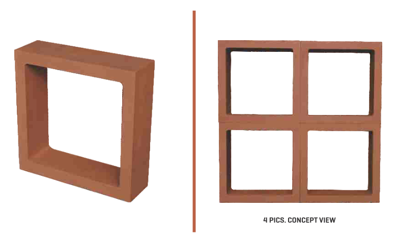 Mitti King Window Jaali: Premium Terracotta Decorative Jali Block