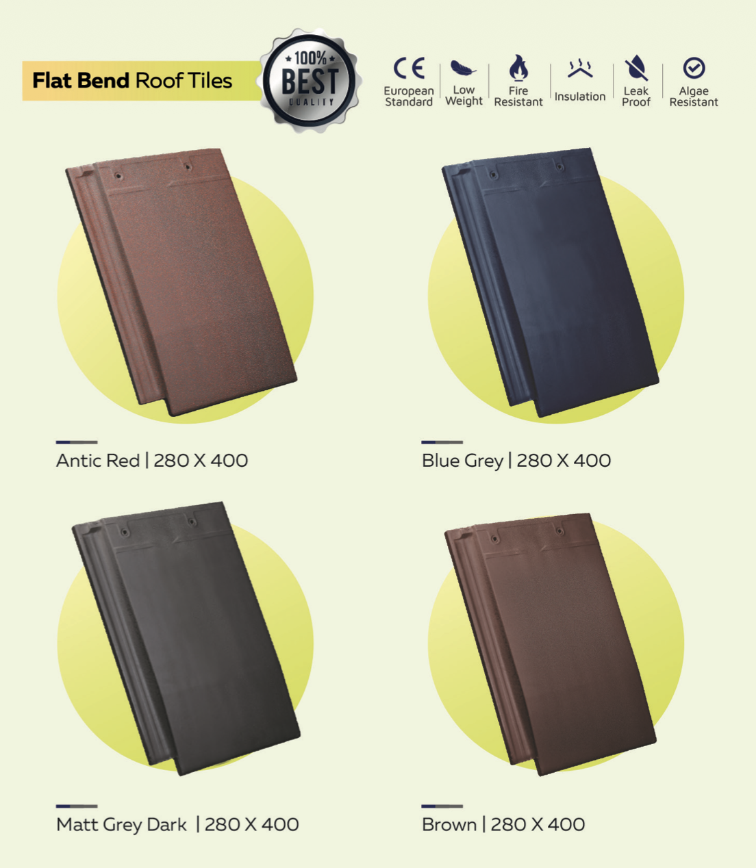 Eagle Roof Premium Flat Bend Roof Tiles - 280 x 400 mm - thumbnail 5