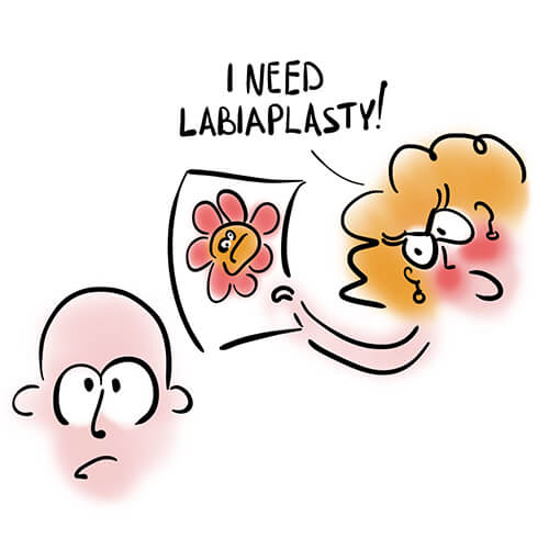 labiaplasty is suggested