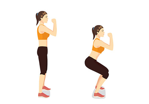 doing squats daily can help you in vagina tightening as well