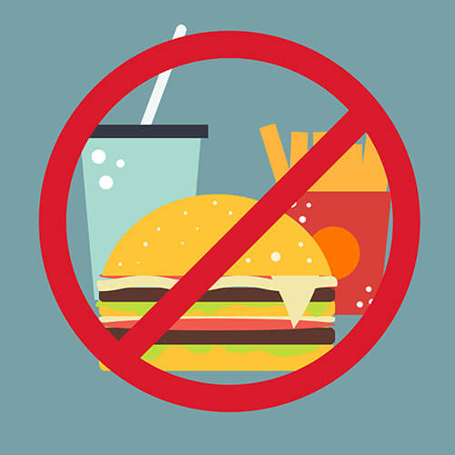 pictorial representation of what shouldn't you eat in hemorrhoids