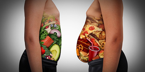 healthy vs junk