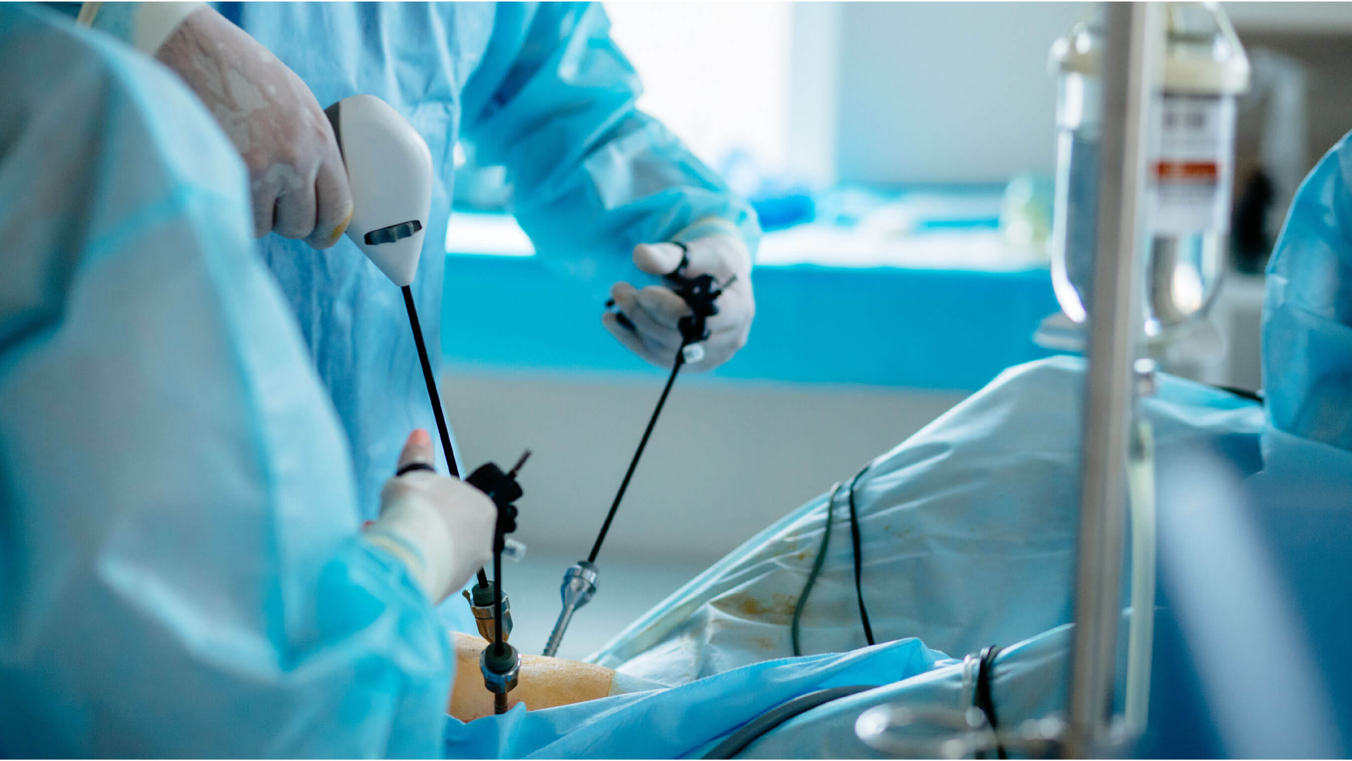 surgeon performing procedure with advanced equipment