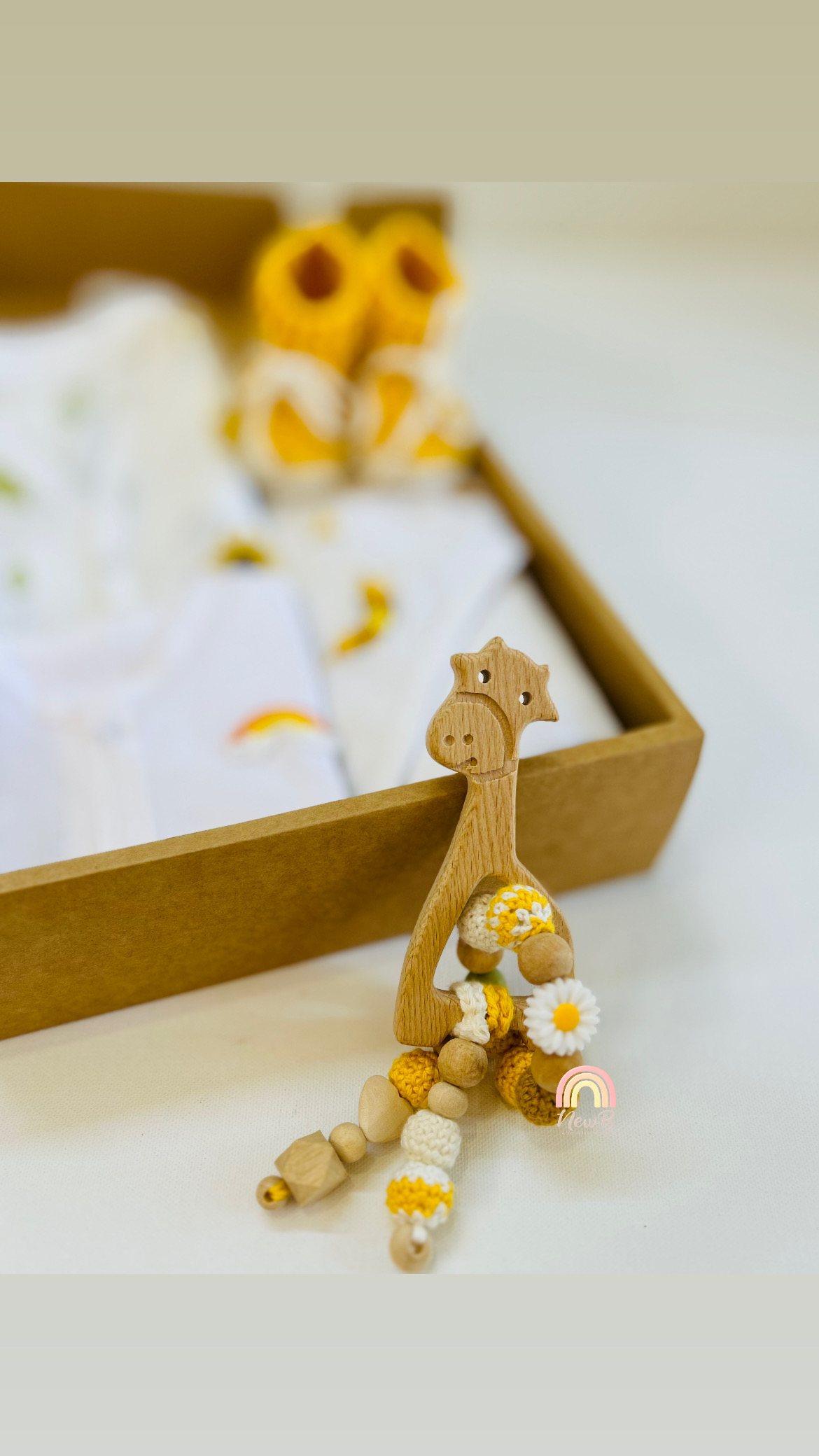 Giraffe Rattle & YBooties Set