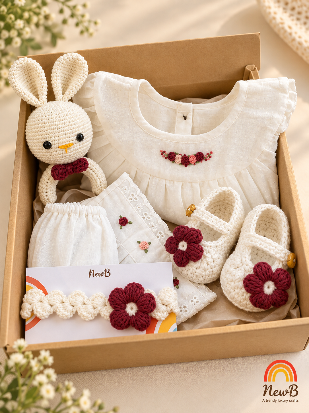 NewB Maroon Bloom Gift Set