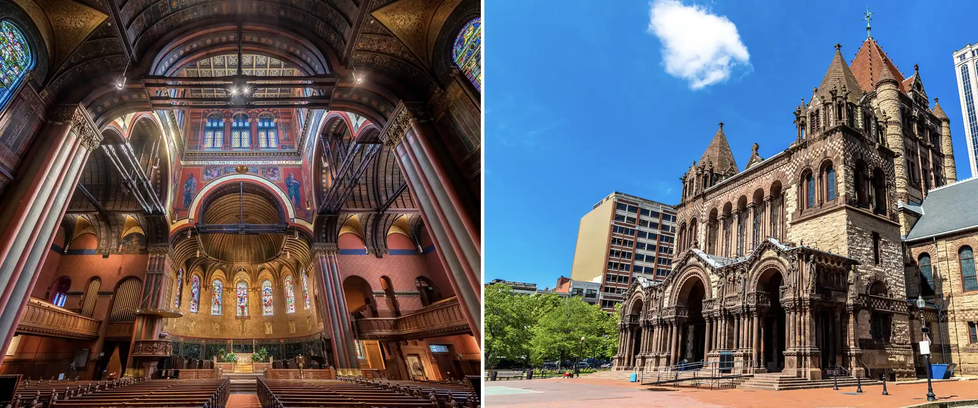 Trinity Church Boston near Newbury Guest House