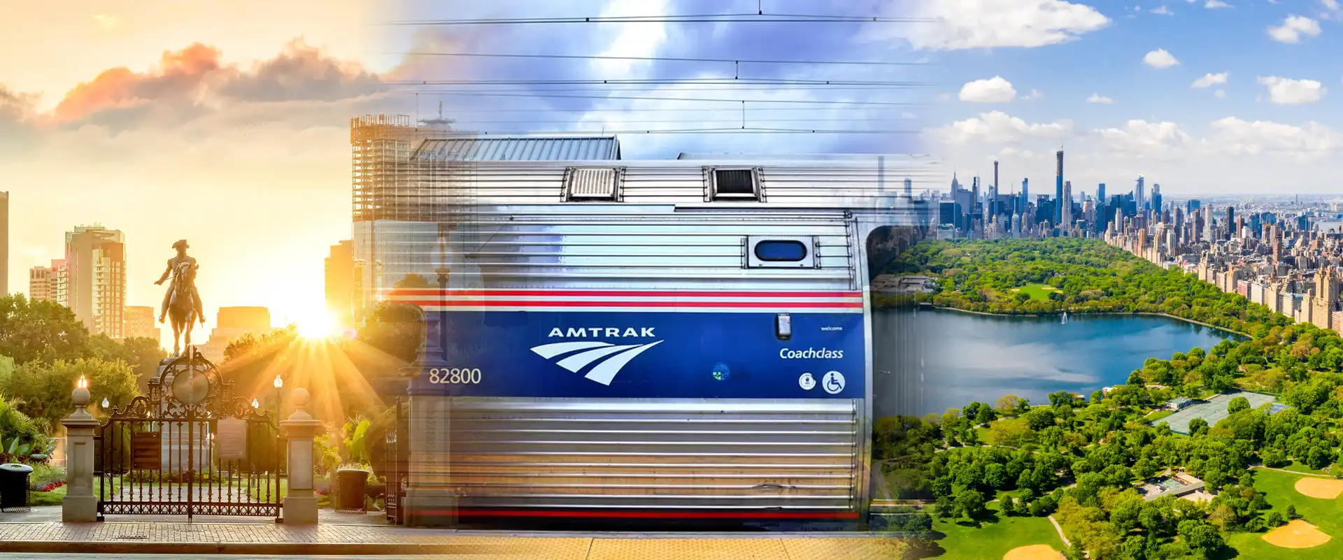 Travel from Boston to New York by train