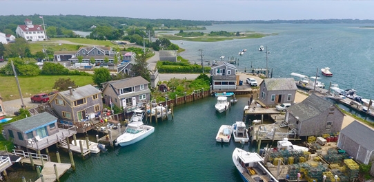 Jaws Set and Quint's Shack Location at Menemsha Harbor in Martha's Vineyard