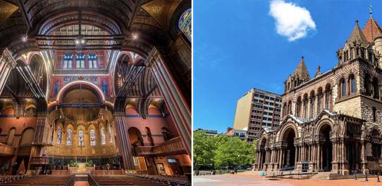 Trinity Church Boston near Newbury Guest House