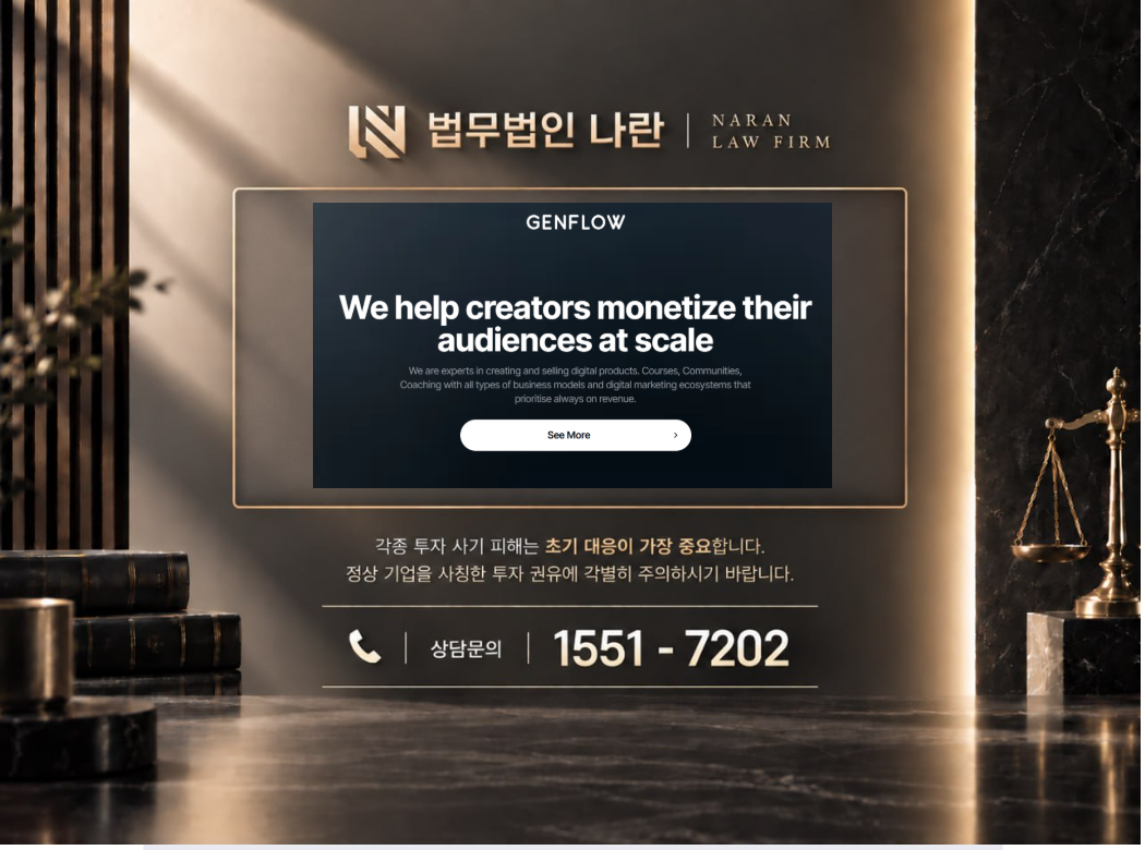 Gemflow 사기 사칭 이미지
