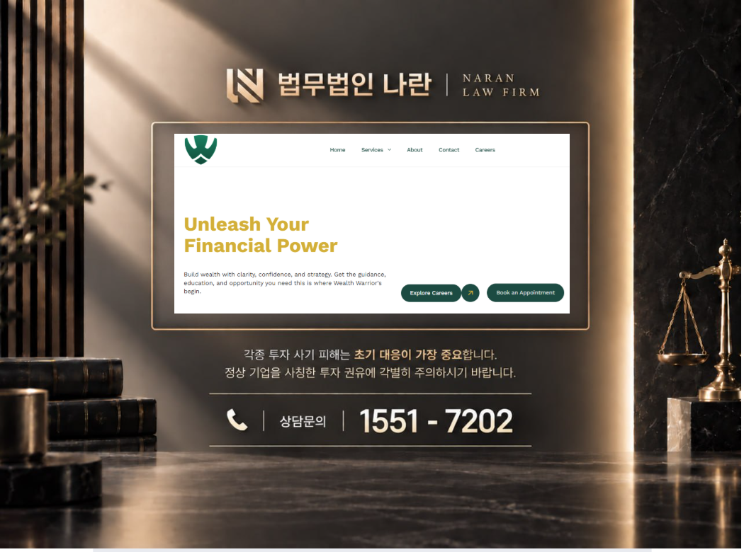 웰스 워리어스 아카데미 사기 사칭 이미지