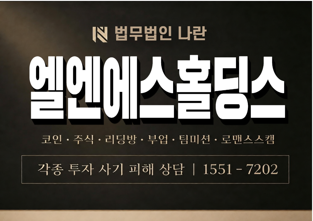 앨엔에스홀딩스 사기 사칭 이미지