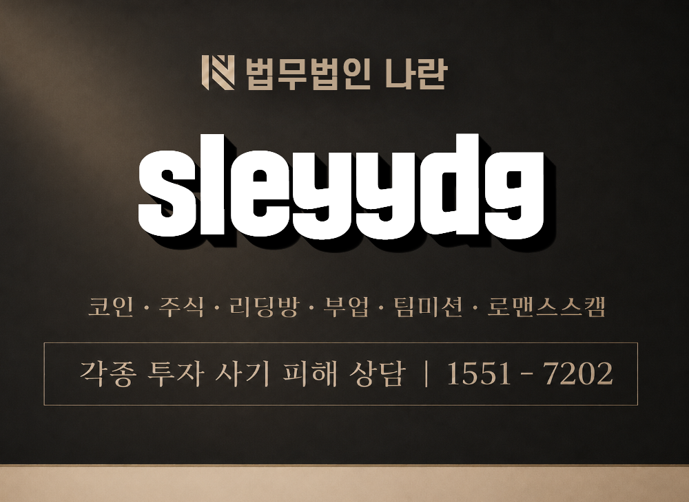 sleyydg 사기 사칭 이미지