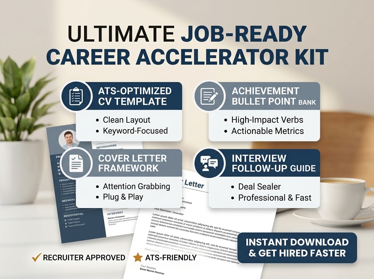 Ultimate Job-Ready Career Accelerator Kit (ATS Resume, Cover Letter & Interview Toolkit) thumbnail 2