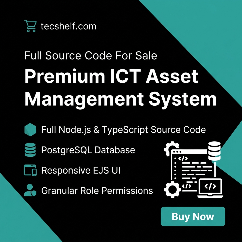 Company Asset Manager -  Full TypeScript MVC Node.js & PostgreSQL Source Code thumbnail 3