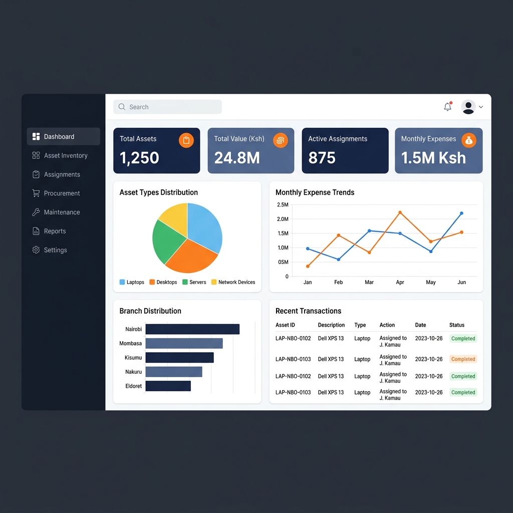 Company Asset Manager -  Full TypeScript MVC Node.js & PostgreSQL Source Code